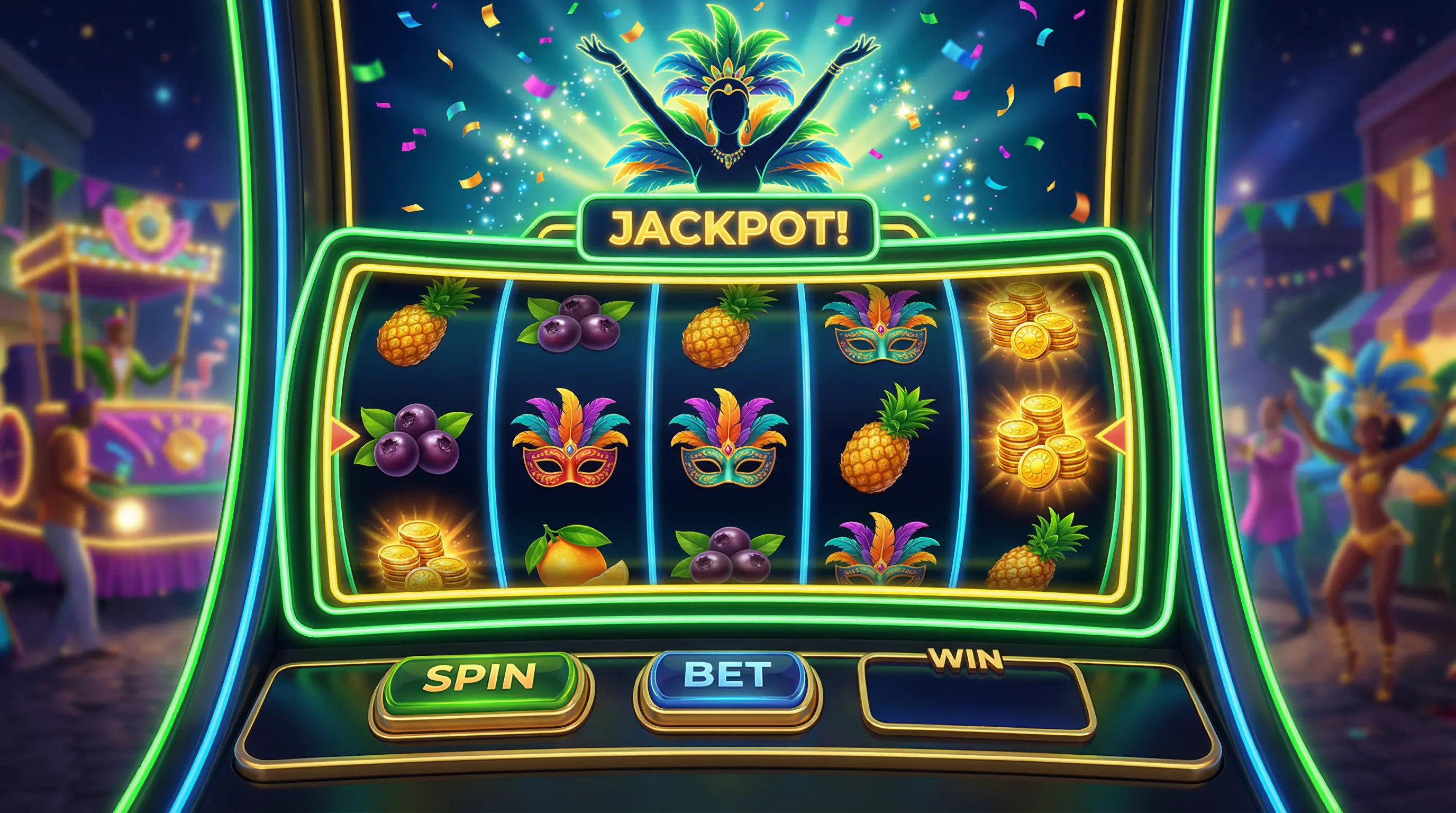 Caça-níqueis temáticos do carnaval brasileiro no mgmbet